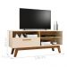 Rack com Nichos e Porta Serafinne Off White Cinamomo