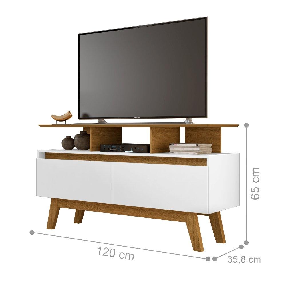 Rack para TV Carrol Cinamomo Branco