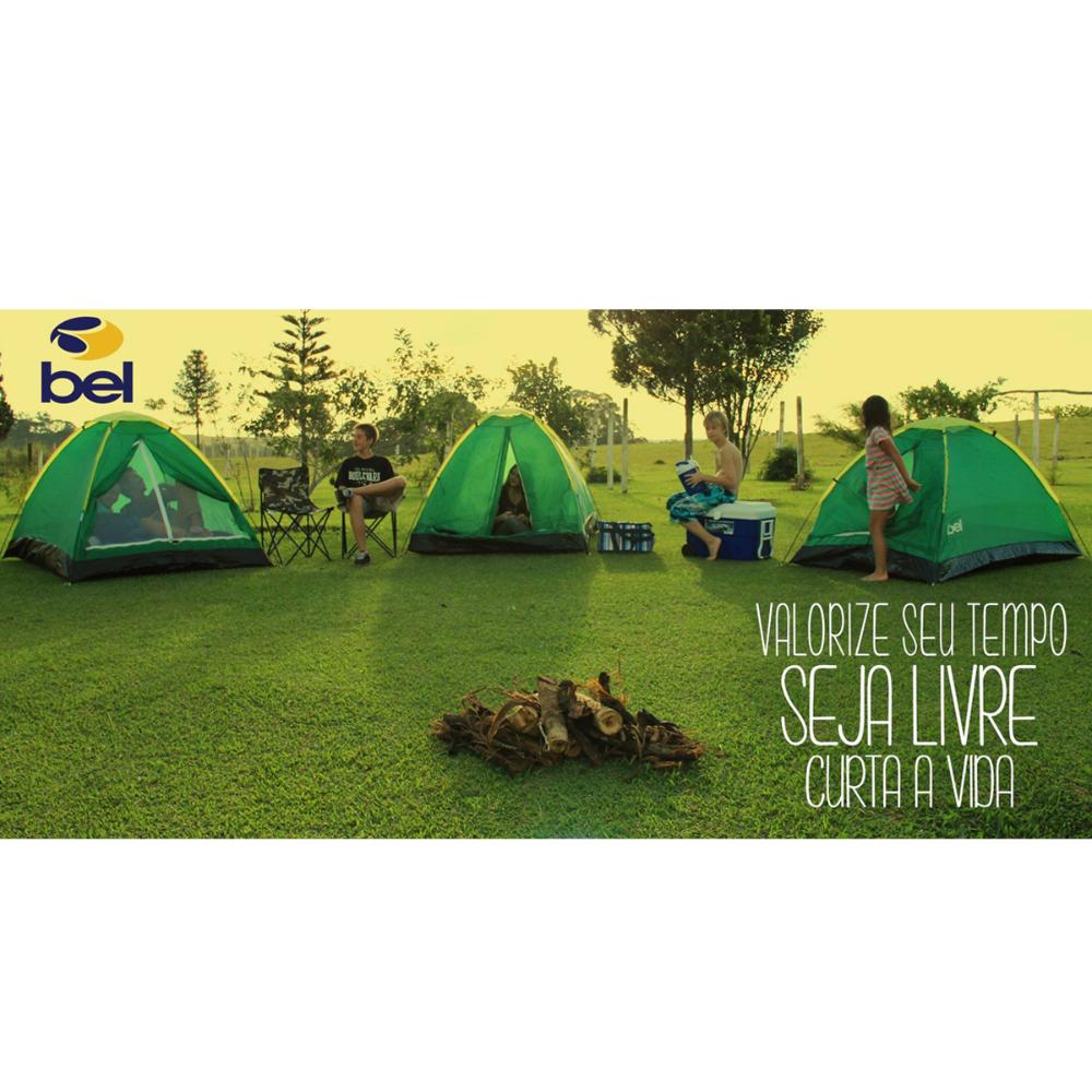 Barraca de Acampar Camping Iglu 2 Pessoas com Mosquiteiro Coluna D`Água 300mm Bel Fix Verde