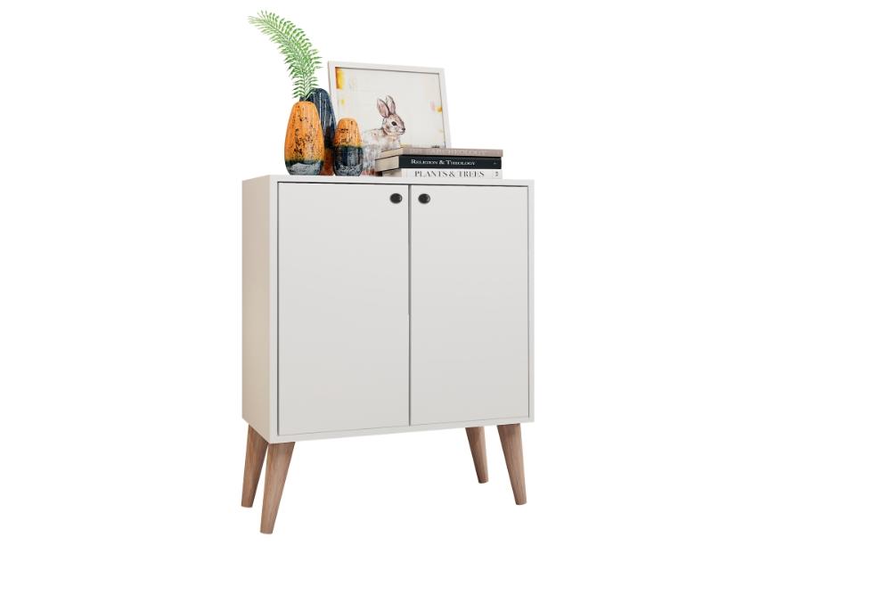 Aparador Buffet Retro Equador 2 Portas Branco Bela Casa