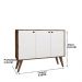 Aparador para Sala 3 Portas Castani com Branco Bela Casa