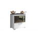 Balcão para Cooktop 5 Bocas 1Porta Branco Albânia Bela Casa