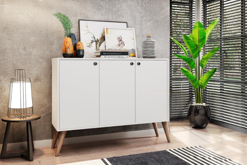 Balcao Aparador Congo Branco Bela Casa