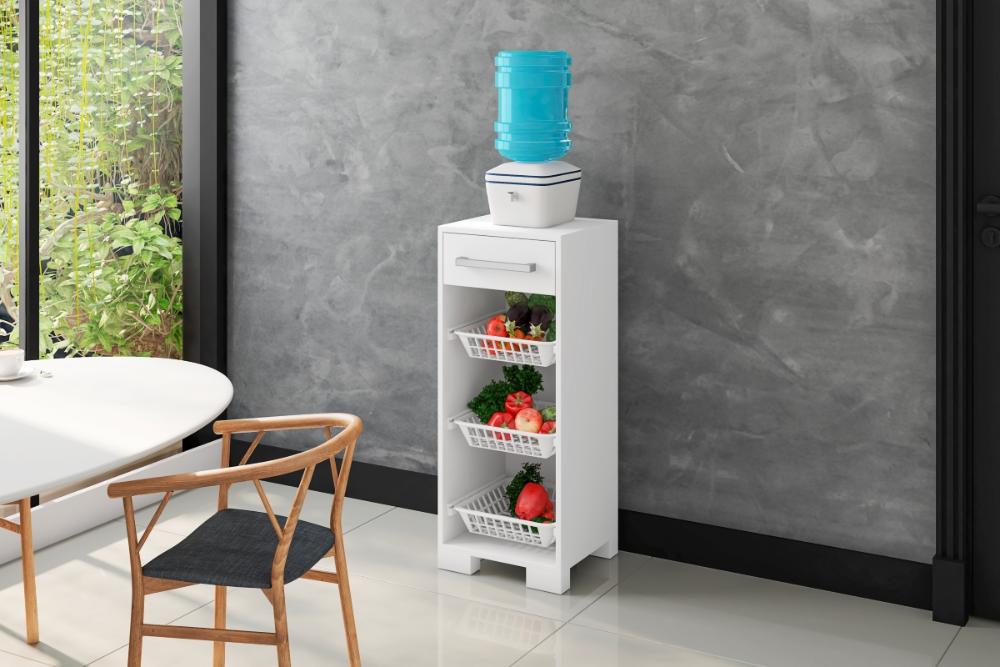 Balcao de Cozinha Branco Bela Casa