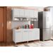 Cozinha Completa Grecia Branco Bela Casa