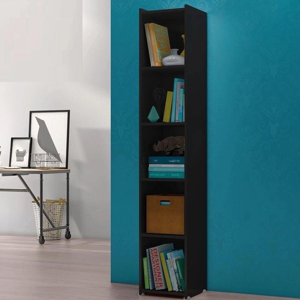 Livreiro Multiuso 4 Prateleiras Preto Malasia Bela Casa