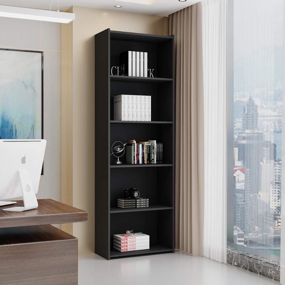 Livreiro Suiça Preto Bela Casa