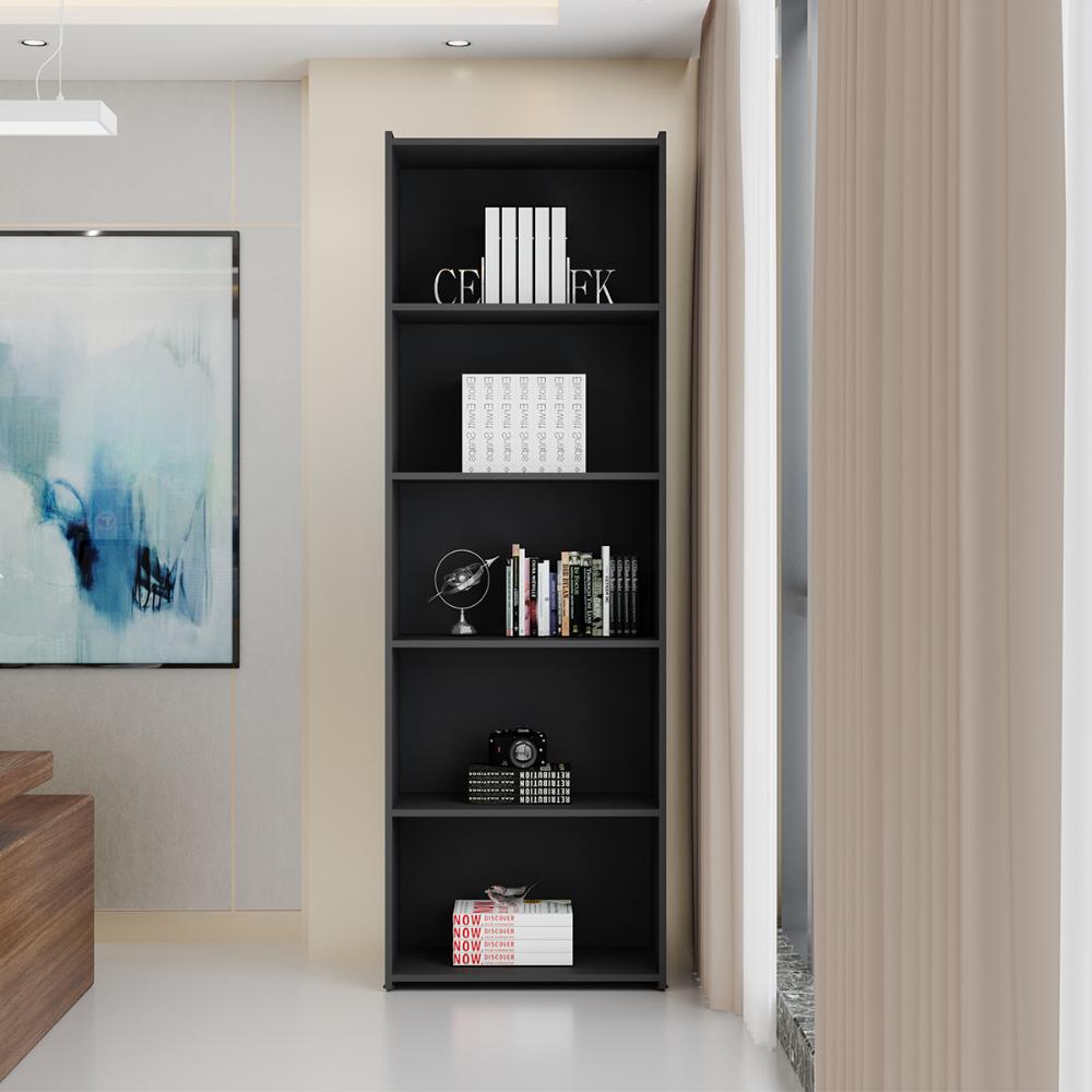 Livreiro Suiça Preto Bela Casa