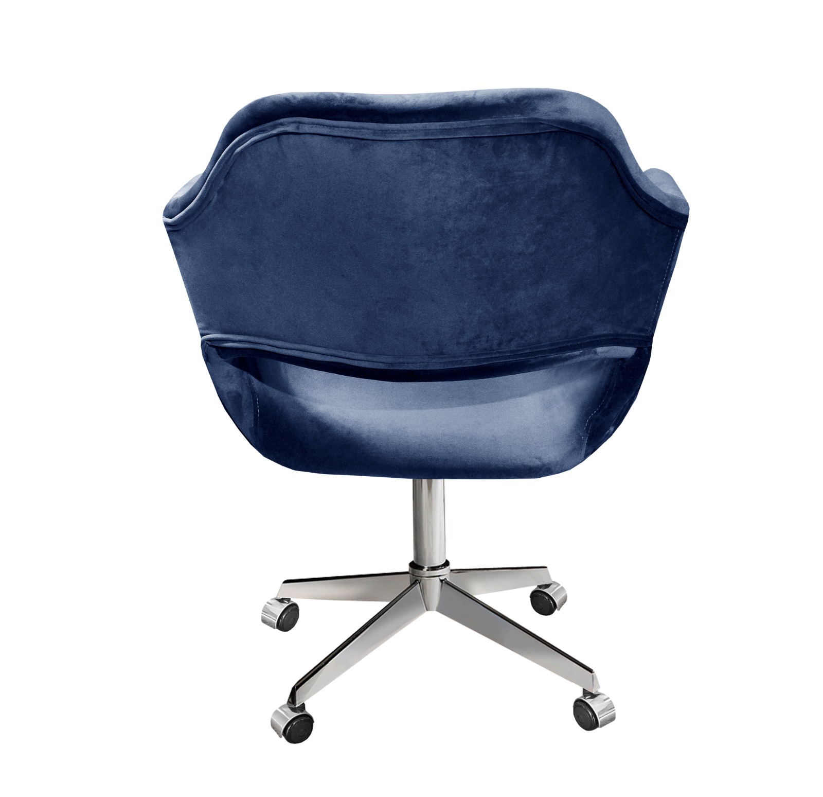 Cadeira de Escritório Secretária Giratória Zara - Suede Azul