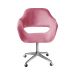 Cadeira de Escritório Secretária Giratória Zara - Suede Rosa