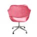 Cadeira de Escritório Secretária Giratória Zara - Suede Rosa