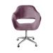 Cadeira de Escritório Secretária Giratória Zara - Veludo Roxo