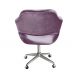 Cadeira de Escritório Secretária Giratória Zara - Veludo Roxo