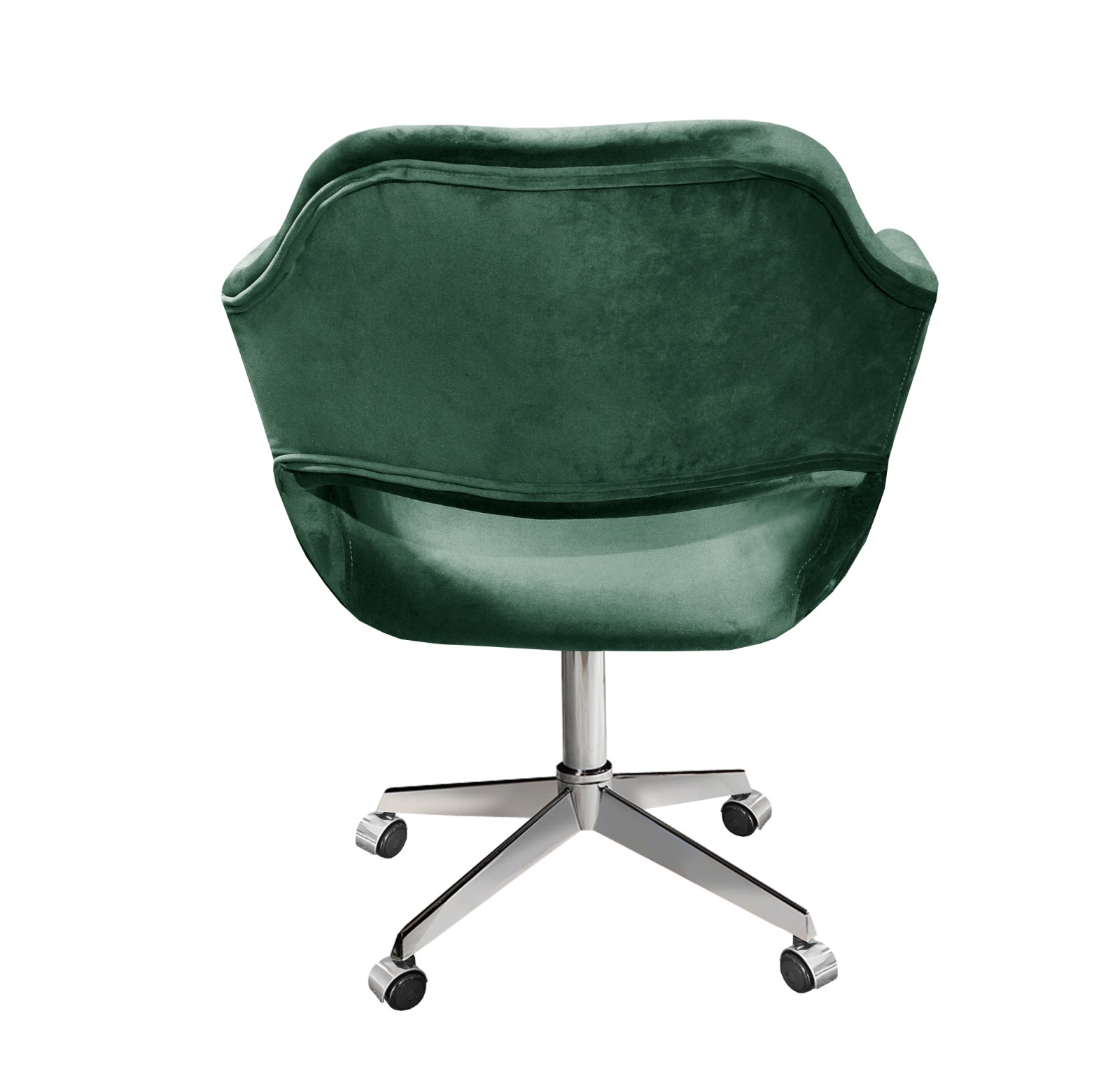 Cadeira de Escritório Secretária Giratória Zara - Veludo Verde
