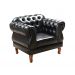 Conjunto 2 Poltronas Duquesa 1 Lugar Chesterfield Capitonê - Preto