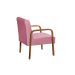Conjunto Anita Braço Madeira Para Sala, Tv, Estar - Suede Rosa