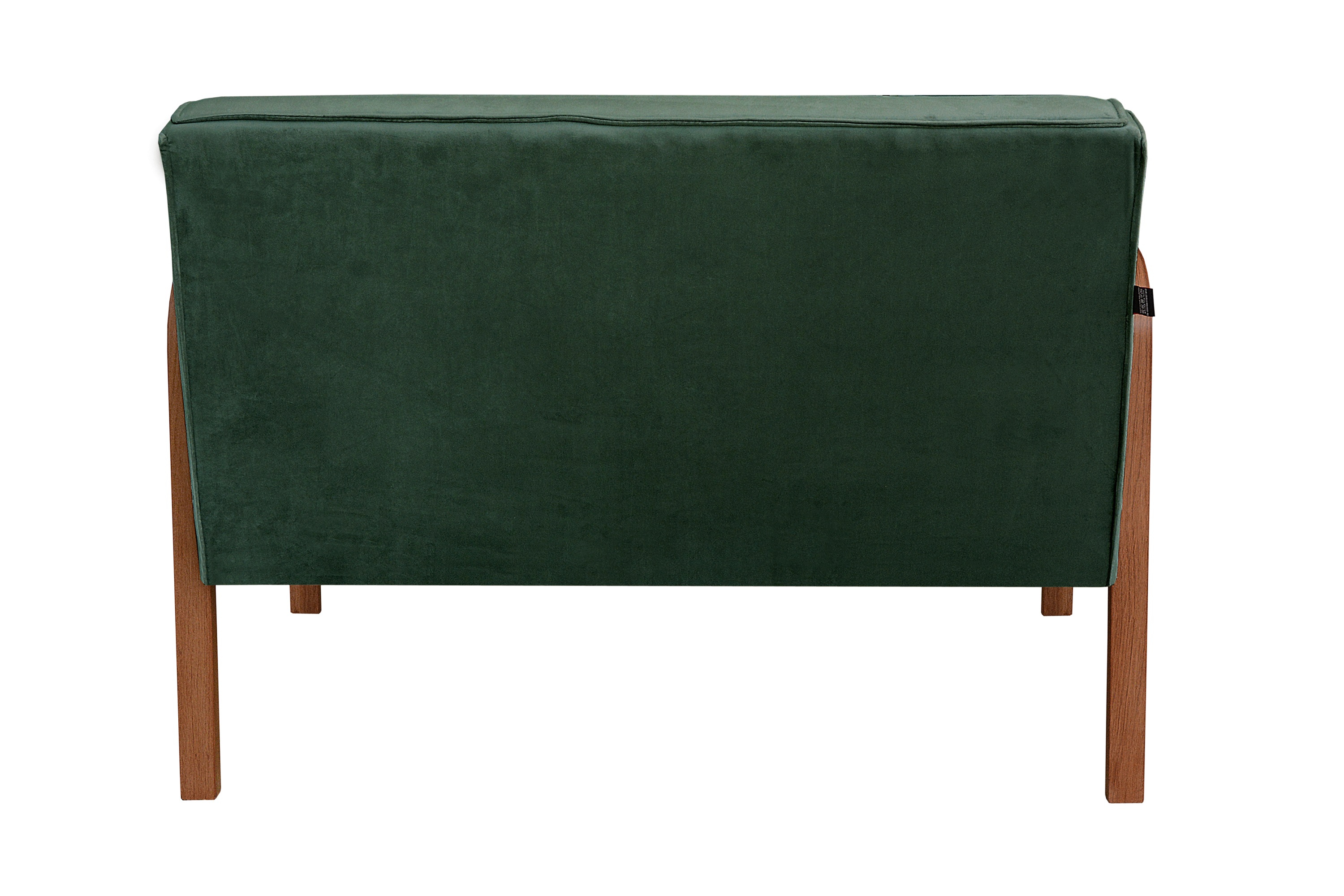 Conjunto Anita Braço Madeira Para Sala, Tv, Estar - Veludo Verde