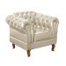 Conjunto De 2 Poltronas Dom Pedro Chesterfield Capitonê - Bege