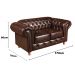 Conjunto De Sofá 2 E 3 Lugares Luís Xv Chesterfield Capitonê - Courìssimo Café