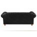 Conjunto De Sofá 2 E 3 Lugares Luís Xv Chesterfield Capitonê - Courìssimo Preto