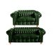 Conjunto De Sofá 2 E 3 Lugares Luís Xv Chesterfield Capitonê - Courìssimo Verde