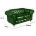 Conjunto De Sofá 2 E 3 Lugares Luís Xv Chesterfield Capitonê - Courìssimo Verde