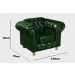 Conjunto De Sofá 2 Lugares E Poltrona Chesterfield Capitonê Luís Xv - Couríssimo Verde