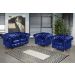 Conjunto De Sofá 2 Lugares E Poltronas Decorativa Chesterfield Capitonê Luís Xv - Couríssimo Azul