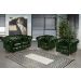Conjunto De Sofá 2 Lugares E Poltronas Decorativa Chesterfield Capitonê Luís Xv - Couríssimo Verde