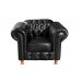 Conjunto De Sofá 2 Lugares E Poltronas Decorativa Chesterfield Capitonê Luís Xv - Preto