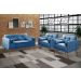 Conjunto De Sofá 2 Lugares E Poltronas Luma - Linho Azul