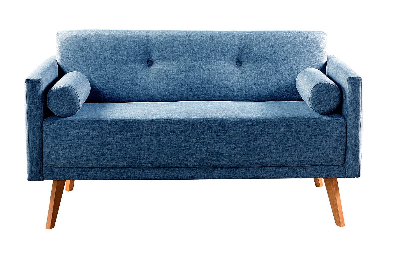 Conjunto De Sofá 2 Lugares E Poltronas Luma - Linho Azul