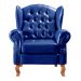 Conjunto Imperador Sofá Chesterfield Decoração Retrô Vintage - Couríssimo Azul 