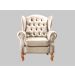 Conjunto Imperador Sofá Chesterfield Decoração Retrô Vintage - Couríssimo Bege