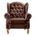 Conjunto Imperador Sofá Chesterfield Decoração Retrô Vintage - Couríssimo Café