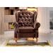 Conjunto Imperador Sofá Chesterfield Decoração Retrô Vintage - Couríssimo Café