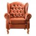 Conjunto Imperador Sofá Chesterfield Decoração Retrô Vintage - Couríssimo Caramelo