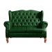 Conjunto Imperador Sofá Chesterfield Decoração Retrô Vintage - Couríssimo Verde