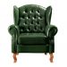 Conjunto Imperador Sofá Chesterfield Decoração Retrô Vintage - Couríssimo Verde