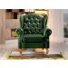 Conjunto Imperador Sofá Chesterfield Decoração Retrô Vintage - Couríssimo Verde