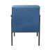 Conjunto Namoradeira 2 Lugares E 2 Poltronas Decorativas Jade - Linho Azul