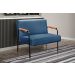 Conjunto Namoradeira 2 Lugares E 2 Poltronas Decorativas Jade - Linho Azul