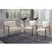 Conjunto Namoradeira 2 Lugares E 2 Poltronas Decorativas Jade - Linho Bege