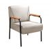 Conjunto Namoradeira 2 Lugares E 2 Poltronas Decorativas Jade - Linho Bege