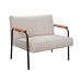 Conjunto Namoradeira 2 Lugares E 2 Poltronas Decorativas Jade - Linho Bege