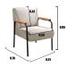 Conjunto Namoradeira 2 Lugares E 2 Poltronas Decorativas Jade - Linho Bege