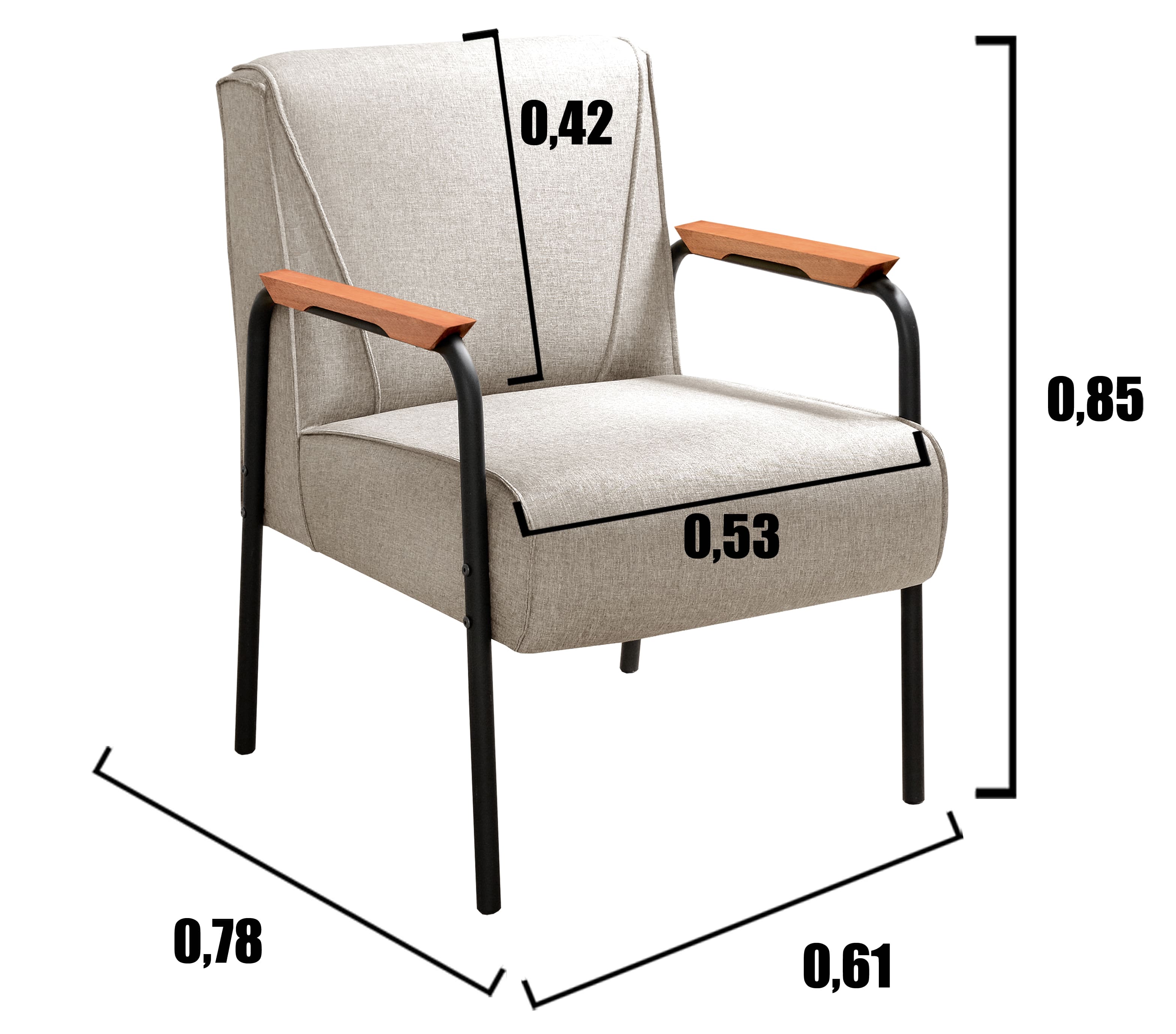 Conjunto Namoradeira 2 Lugares E 2 Poltronas Decorativas Jade - Linho Bege