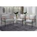 Conjunto Namoradeira 2 Lugares E 2 Poltronas Decorativas Jade - Linho Cinza