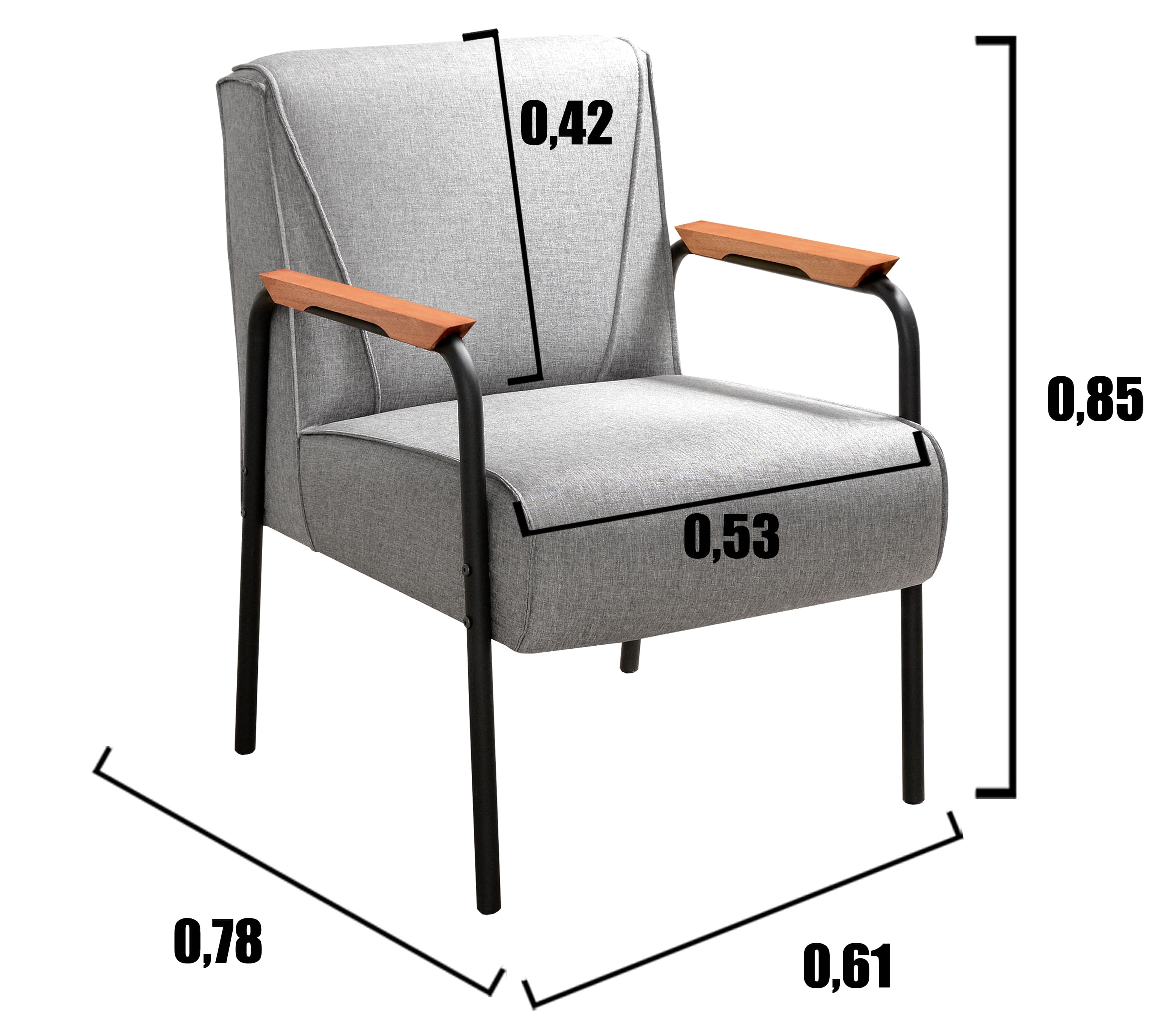 Conjunto Namoradeira 2 Lugares E 2 Poltronas Decorativas Jade - Linho Cinza