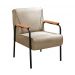Conjunto Namoradeira 2 Lugares E 2 Poltronas Decorativas Jade - Linho Marrom
